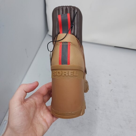 SOREL BROWN BREX WATERPROOF SHEARLING HEEL COZY LACE UP BOOT - Picture 5 of 10